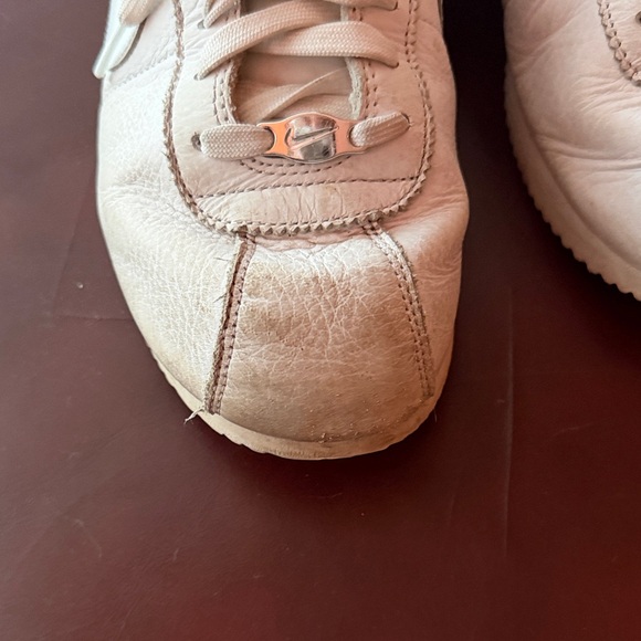 Mens Nike All White Cortez Leather Sneakers - Picture 4 of 8